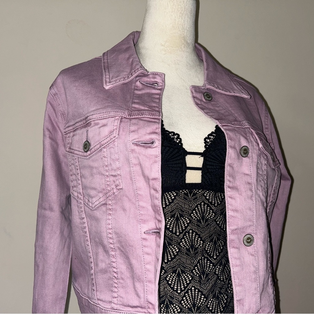 Light Purple Denim Jacket - Picture 2 of 4